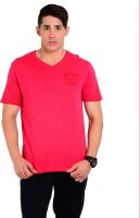 Sting Solid Men's V-neck Red T-Shirt Sting Solid Men's V-neck Red T-Shirt
