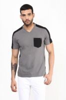 UV&W Solid Men's V-neck Black T-Shirt UV&W Solid Men's V-neck Black T-Shirt
