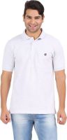 4thneed Solid Men's Polo Neck Grey T-Shirt