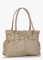 Alessia Beige Polyurethane (Pu) Handbag