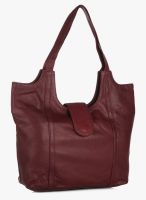 Alessia Maroon Leather Handbag