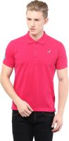 American Crew Applique Men's Polo Neck Pink T-Shirt