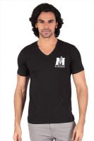 Anger Beast Printed Men's V-neck Black T-Shirt