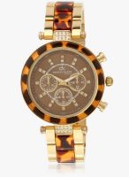 Daniel Klein Dk10518-4 Two Tone/Brown Analog Watch