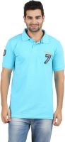 Danteez Embroidered Men's Polo Neck Blue T-Shirt Danteez Embroidered Men's Polo Neck Blue T-Shirt