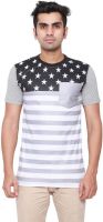 DDI Printed Men's Round Neck Grey T-Shirt