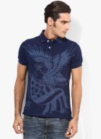 Ed Hardy Blue Polo T-Shirt