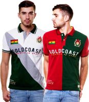 Enquotism Solid Men's Polo Neck Multicolor T-Shirt(Pack of 2)