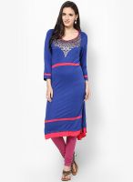 Entropy Blue Kurta