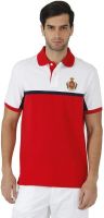 Fahrenheit Solid Men's Polo Neck Red, White T-Shirt