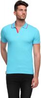 Flippd Solid Men's Polo Neck Green T-Shirt