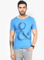 Forca By Lifestyle Blue Round Neck T-Shirt