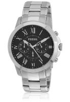 Fossil Fs4736Black/Silver Chronograph Watch