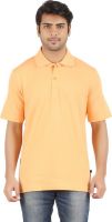 Furore Solid Men's Polo Neck Yellow T-Shirt