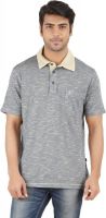 Furore Solid Men's Polo Neck Grey T-Shirt