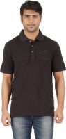 Furore Solid Men's Polo Neck Brown T-Shirt