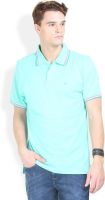 HW Solid Men's Polo Neck Green T-Shirt