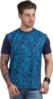HotTribes Floral Print Men's Round Neck Multicolor T-Shirt