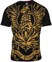 Huetrap Graphic Print Men's Round Neck Black T-Shirt