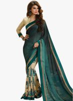 Inddus Green Printed Saree