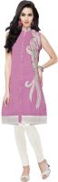 Ishin Designer Studio Party Embroidered Women's Kurti(Multicolor)
