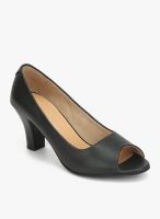 J Collection Black Peep Toes