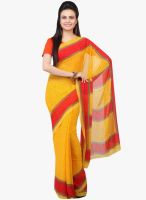 Jashn Yellow Printed Saree