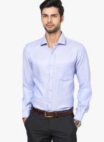 John Players Blue Slim Fit Formal Shirt