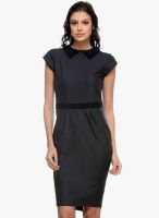 Kaaryah Grey Colored Solid Shift Dress