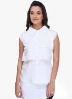 Kaaryah White Solid Shirt