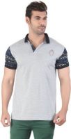 Kkoir Solid Men's Polo Neck Grey T-Shirt Kkoir Solid Men's Polo Neck Grey T-Shirt