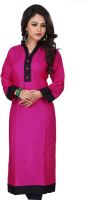 Manshvi Fashion Casual Solid Women's Kurti(Purple)