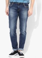 Lawman Pg3 Blue Mid Rise Slim Fit Jeans