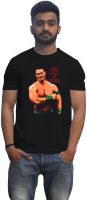 Lovely Collection Graphic Print Men's Round Neck Black T-Shirt
