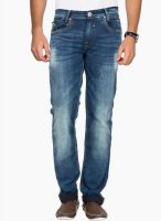 Mufti Blue Mid Rise Narrow Fit Jeans