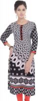 Palakhtreding Casual Printed Women's Kurti(Black)