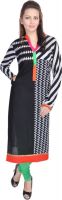 Porcupine Casual Printed Women's Kurti(Black)