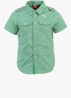 Puma Green Casual Shirt