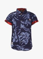 Ruff Navy Blue Casual Shirt