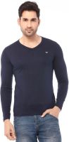 Rugby Solid Men's V-neck Dark Blue T-Shirt Rugby Solid Men's V-neck Dark Blue T-Shirt