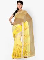 Saree Swarg Beige Embroidered Saree