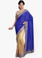 Saree Swarg Beige Embroidered Saree