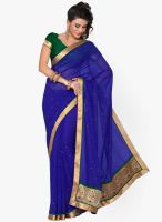 Saree Swarg Blue Embellished Saree