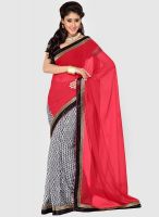 Saree Swarg Off White Embroidered Saree