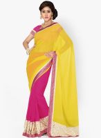 Saree Swarg Pink Embroidered Saree