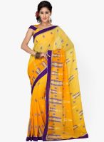 Saree Swarg Yellow Embroidered Saree