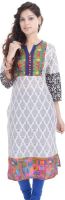 Shopping World Casual Printed Women's Kurti(Multicolor)