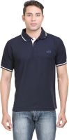 Sniper Solid Men's Polo Neck Blue T-Shirt Sniper Solid Men's Polo Neck Blue T-Shirt