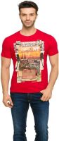 Status Quo Printed Men's Round Neck Red T-Shirt