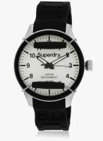 Super Dry Syg124w Black/White Analog Watch